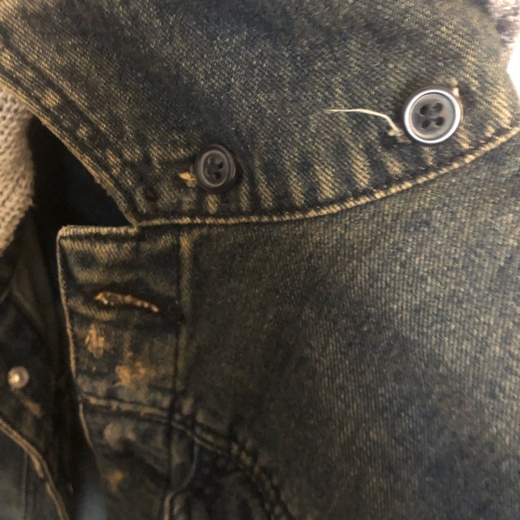 Free People Jean Jacket with Sweatshirt Accents - Picture 6 of 8